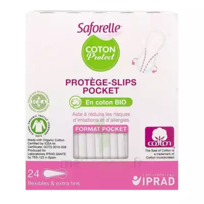 Saforelle Coton Protect Protège-slip Pocket B/24 à VILLEMUR SUR TARN